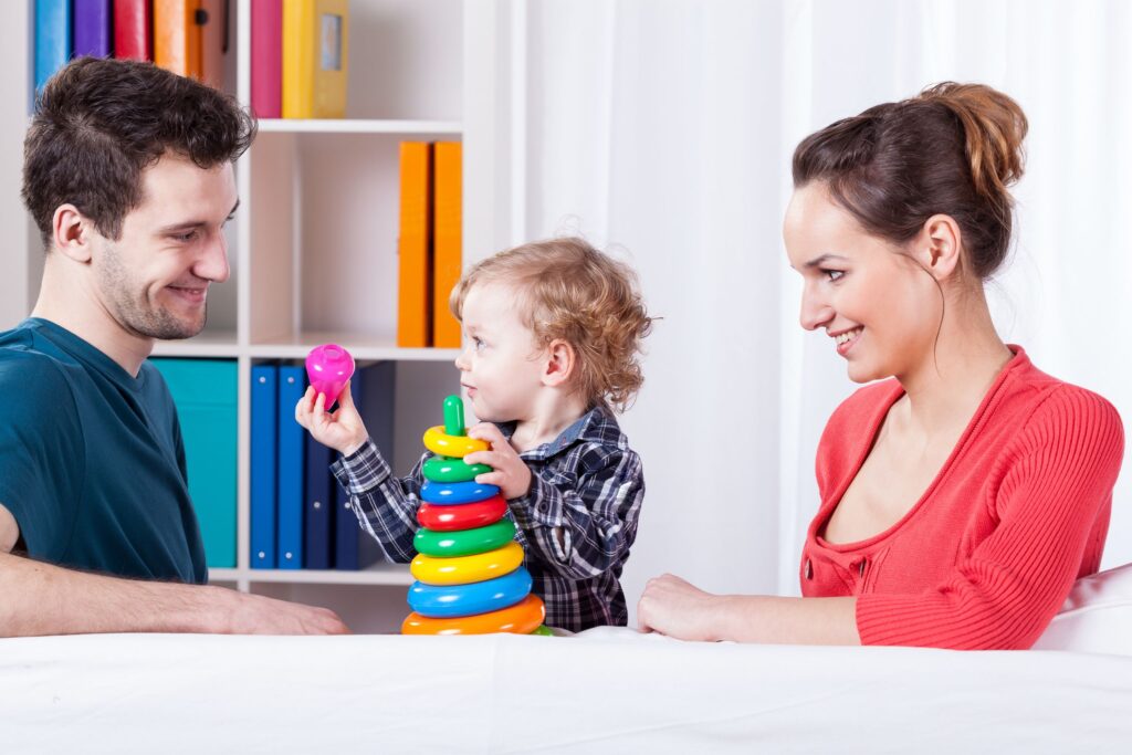 parent child playing OT